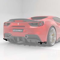 FERRARI 488 GTB COUPE & SPIDER CARBON FIBRE DIFFUSER - CT DESIGN