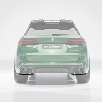 BMW F95 X5M 2019+ CARBON FIBRE DIFFUSER WITH CORNERS - CT DESIGN