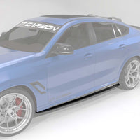 BMW F95/F96 X5M/X6M 2020+ CARBON FIBRE SIDE SKIRTS - CT DESIGN