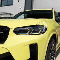 ENSEMBLE DE MODULES DRL ADAPTATIFS JAUNE LCI BMW F97 X3M (2022+)