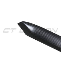 TESLA MODEL 3 2017-2023 MATTE CARBON FIBRE INTERIOR DOOR PANEL TRIM ADD ON-Accessories-CT CARBON-CT Carbon - High-quality carbon fiber and gloss black aerodynamic parts for premium sports and luxury vehicles.