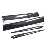 TESLA MODEL 3 2023+ CARBON FIBRE INTERIOR DOOR PANEL TRIM ADD ON-Accessories-CT CARBON-CT Carbon - High-quality carbon fiber and gloss black aerodynamic parts for premium sports and luxury vehicles.