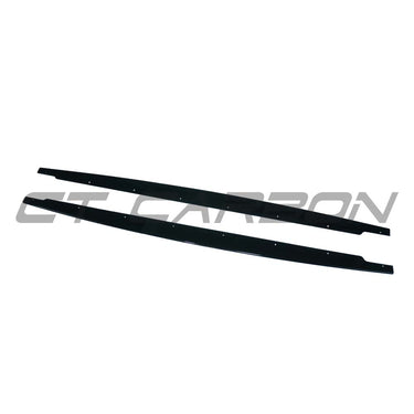 BMW 3 SERIES E90/E91 2004-2013 GLOSS BLACK SIDE SKIRTS - V2