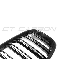 BMW G01 X3 2017-2021 DOUBLE SLAT CARBON FIBRE GRILLES-Accessories-CT CARBON-CT Carbon - High-quality carbon fiber and gloss black aerodynamic parts for premium sports and luxury vehicles.