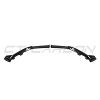 BMW X6 G06 LCI 2024+ CARBON FIBRE FRONT SPLITTER-Splitter-CT CARBON-CT Carbon - High-quality carbon fiber and gloss black aerodynamic parts for premium sports and luxury vehicles.