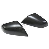 TESLA MODEL S 2013-2020 MATTE CARBON FIBRE MIRRORS-Accessories-CT CARBON-CT Carbon - High-quality carbon fiber and gloss black aerodynamic parts for premium sports and luxury vehicles.