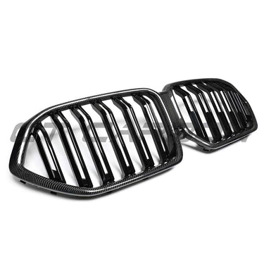 BMW G06 X6 2019+ CARBON FIBRE FRONT GRILL DUAL SLATS