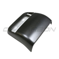 TESLA MODEL 3 & Y 2017-2023 CARBON FIBRE DOOR REAR AC TRIM COVER-Accessories-CT CARBON-CT Carbon - High-quality carbon fiber and gloss black aerodynamic parts for premium sports and luxury vehicles.