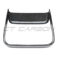 TESLA MODEL S 2021+ CARBON FIBRE REAR SCREEN ADD ON-Accessories-CT CARBON-CT Carbon - High-quality carbon fiber and gloss black aerodynamic parts for premium sports and luxury vehicles.