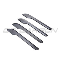 TESLA MODEL 3 & Y 2017+ MATTE CARBON FIBRE HANDLE COVERS-Accessories-CT CARBON-CT Carbon - High-quality carbon fiber and gloss black aerodynamic parts for premium sports and luxury vehicles.