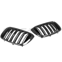 BMW G01 X3 2017-2021 DOUBLE SLAT CARBON FIBRE GRILLES-Accessories-CT CARBON-CT Carbon - High-quality carbon fiber and gloss black aerodynamic parts for premium sports and luxury vehicles.