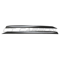 TESLA MODEL S 2021+ MATTE CARBON FIBRE DOOR TRIM ADD ON-Accessories-CT CARBON-CT Carbon - High-quality carbon fiber and gloss black aerodynamic parts for premium sports and luxury vehicles.