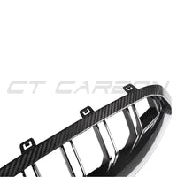 BMW M8 F91/F92/F93 2019+ CARBON FIBRE GRILLE-Accessories-CT CARBON-CT Carbon - High-quality carbon fiber and gloss black aerodynamic parts for premium sports and luxury vehicles.