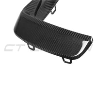 BMW M8 F91/F92/F93 2019+ CARBON FIBRE FRONT BUMPER TRIM-Accessories-CT CARBON-CT Carbon - High-quality carbon fiber and gloss black aerodynamic parts for premium sports and luxury vehicles.