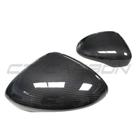 PORSCHE PANAMERA 971 2017-2024 CARBON FIBRE MIRRORS WITH LANE ASSIST - RHD-Accessories-CT CARBON-CT Carbon - High-quality carbon fiber and gloss black aerodynamic parts for premium sports and luxury vehicles.