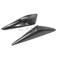 TESLA MODEL S 2021+ CARBON FIBRE SIDE CAMERA COVER ADD ON-Accessories-CT CARBON-CT Carbon - High-quality carbon fiber and gloss black aerodynamic parts for premium sports and luxury vehicles.