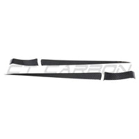 TESLA MODEL S 2021+ CARBON FIBRE DOOR TRIM ADD ON-Accessories-CT CARBON-CT Carbon - High-quality carbon fiber and gloss black aerodynamic parts for premium sports and luxury vehicles.