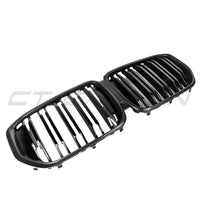 BMW X5 G05 LCI DOUBLE SLAT CARBON FIBRE FRONT GRILLE-Grille-CT CARBON-CT Carbon - High-quality carbon fiber and gloss black aerodynamic parts for premium sports and luxury vehicles.