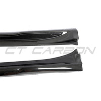 PORSCHE TAYCAN / TAYCAN 4 / TAYCAN 4S / TAYCAN GTS 2019+ CARBON FIBRE SIDE SKIRTS