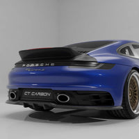 PORSCHE 911 (992.1 & 992.2) CARRERA 2019-2024 CARBON FIBRE DUCKTAIL SPOILER REPLACEMENT - V2 - CT DESIGN