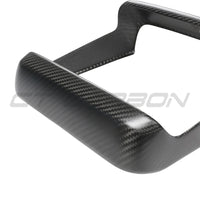 TESLA MODEL S 2021+ MATTE CARBON FIBRE REAR SCREEN ADD ON-Accessories-CT CARBON-CT Carbon - High-quality carbon fiber and gloss black aerodynamic parts for premium sports and luxury vehicles.