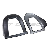 TESLA MODEL 3 2017-2023 MATTE CARBON FIBRE SEAT BACK COVERS-Accessories-CT CARBON-CT Carbon - High-quality carbon fiber and gloss black aerodynamic parts for premium sports and luxury vehicles.