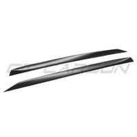 TESLA MODEL S 2021+ MATTE CARBON FIBRE DOOR TRIM ADD ON-Accessories-CT CARBON-CT Carbon - High-quality carbon fiber and gloss black aerodynamic parts for premium sports and luxury vehicles.