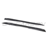 TESLA MODEL S 2021+ CARBON FIBRE DOOR TRIM ADD ON-Accessories-CT CARBON-CT Carbon - High-quality carbon fiber and gloss black aerodynamic parts for premium sports and luxury vehicles.