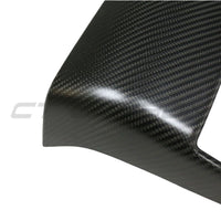 TESLA MODEL 3 & Y 2017-2023 CARBON FIBRE DOOR REAR AC TRIM COVER-Accessories-CT CARBON-CT Carbon - High-quality carbon fiber and gloss black aerodynamic parts for premium sports and luxury vehicles.