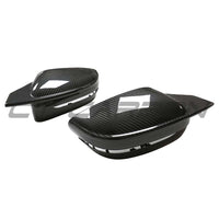 BMW G14/G15/G16 8 SERIES 2018+ LHD DRY CARBON FIBRE MIRROR COVER REPLACEMENTS - V1