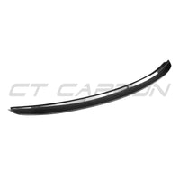 TESLA MODEL 3 2017-2023 CARBON FIBRE SPOILER - V2-Spoiler-CT CARBON-CT Carbon - High-quality carbon fiber and gloss black aerodynamic parts for premium sports and luxury vehicles.