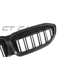 BMW 3 SERIES G20/G21 2018-2022 CARBON FIBRE DOUBLE SLAT GRILLE
