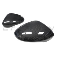 PORSCHE PANAMERA 971 2017-2024 CARBON FIBRE MIRRORS WITH LANE ASSIST - RHD-Accessories-CT CARBON-CT Carbon - High-quality carbon fiber and gloss black aerodynamic parts for premium sports and luxury vehicles.
