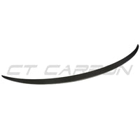 TESLA MODEL 3 2017-2023 CARBON FIBRE SPOILER - V1-Spoiler-CT CARBON-CT Carbon - High-quality carbon fiber and gloss black aerodynamic parts for premium sports and luxury vehicles.
