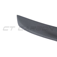 TESLA MODEL S 2013+ MATTE CARBON FIBRE SPOILER - V1-Spoiler-CT CARBON-CT Carbon - High-quality carbon fiber and gloss black aerodynamic parts for premium sports and luxury vehicles.