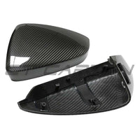 AUDI A3/S3/RS3 8Y 2022+ CARBON FIBRE MIRROR COVERS WITH LANE ASSIST - RHD
