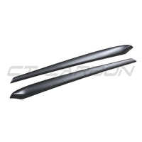 TESLA MODEL 3 2017-2023 MATTE CARBON FIBRE INTERIOR DOOR PANEL TRIM ADD ON-Accessories-CT CARBON-CT Carbon - High-quality carbon fiber and gloss black aerodynamic parts for premium sports and luxury vehicles.