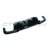 BMW 5 SERIES F10/F11 2011-2017 GLOSS BLACK DIFFUSER - QUAD TIP