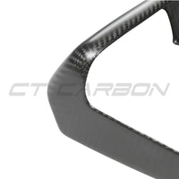 TESLA MODEL S 2021+ MATTE CARBON FIBRE REAR SCREEN ADD ON-Accessories-CT CARBON-CT Carbon - High-quality carbon fiber and gloss black aerodynamic parts for premium sports and luxury vehicles.
