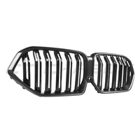 BMW X6 G06 LCI DOUBLE SLAT CARBON FIBRE FRONT GRILLE-Grille-CT CARBON-CT Carbon - High-quality carbon fiber and gloss black aerodynamic parts for premium sports and luxury vehicles.