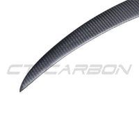 TESLA MODEL 3 2017-2023 MATTE CARBON FIBRE SPOILER - V1-Spoiler-CT CARBON-CT Carbon - High-quality carbon fiber and gloss black aerodynamic parts for premium sports and luxury vehicles.