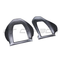 TESLA MODEL 3 2017-2023 CARBON FIBRE SEAT BACK COVERS-Accessories-CT CARBON-CT Carbon - High-quality carbon fiber and gloss black aerodynamic parts for premium sports and luxury vehicles.