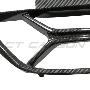 BMW 4 SERIES 2020+ G22/G23 CARBON FIBRE CSL GRILLE - WITH ACC-Grille-CT CARBON-CT Carbon - High-quality carbon fiber and gloss black aerodynamic parts for premium sports and luxury vehicles.