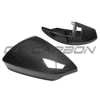 AUDI A3/S3/RS3 8Y 2022+ CARBON FIBRE MIRROR COVERS WITH LANE ASSIST - LHD