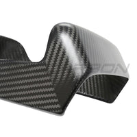 TESLA MODEL S 2021+ MATTE CARBON FIBRE REAR SCREEN ADD ON-Accessories-CT CARBON-CT Carbon - High-quality carbon fiber and gloss black aerodynamic parts for premium sports and luxury vehicles.