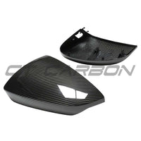 AUDI A3/S3/RS3 8Y 2022+ CARBON FIBRE MIRROR COVERS WITH LANE ASSIST - RHD