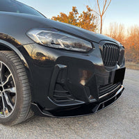 BMW G01/G02 X3/X4 LCI 2022+ GLOSS BLACK SPLITTER - V5