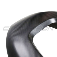 TESLA MODEL 3 2017-2023 MATTE CARBON FIBRE SEAT BACK COVERS-Accessories-CT CARBON-CT Carbon - High-quality carbon fiber and gloss black aerodynamic parts for premium sports and luxury vehicles.