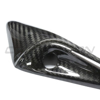 TESLA MODEL S 2021+ CARBON FIBRE SIDE CAMERA COVER ADD ON-Accessories-CT CARBON-CT Carbon - High-quality carbon fiber and gloss black aerodynamic parts for premium sports and luxury vehicles.