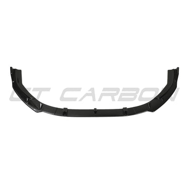 AUDI A4/S4 B9.5 2020-2024 GLOSS BLACK SPLITTER-Splitter-BLAK BY CT-CT Carbon - High-quality carbon fiber and gloss black aerodynamic parts for premium sports and luxury vehicles.